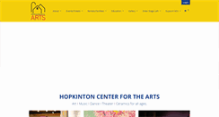 Desktop Screenshot of hopartscenter.org